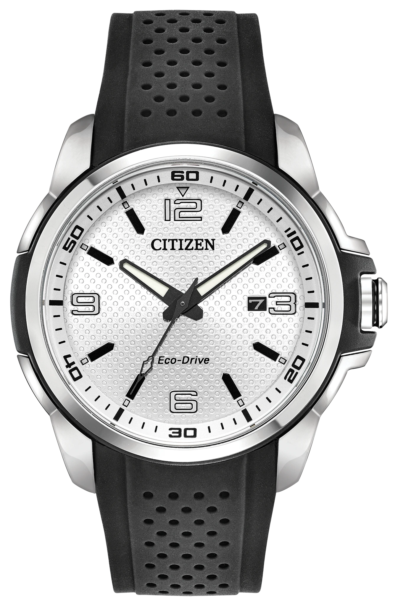 AR - Men's Eco-Drive AW1150-07A Two-Tone Silver Dial Watch | CITIZEN